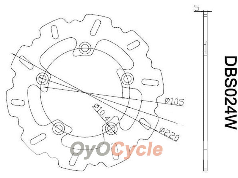 Brake Discs for 03-04 Yamaha YZF-R6 #OYO87903473