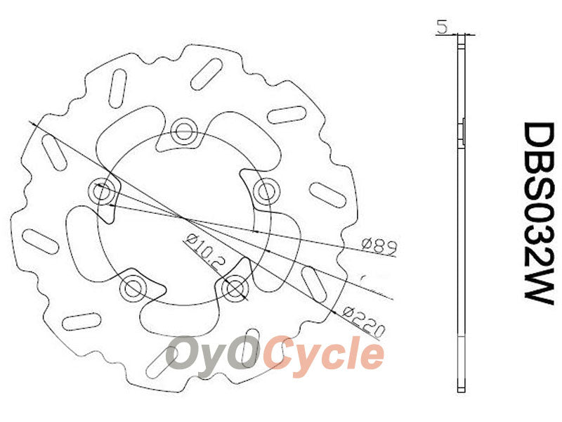 Brake Discs for 03-04 Suzuki GSXR1000 #OYO87903455