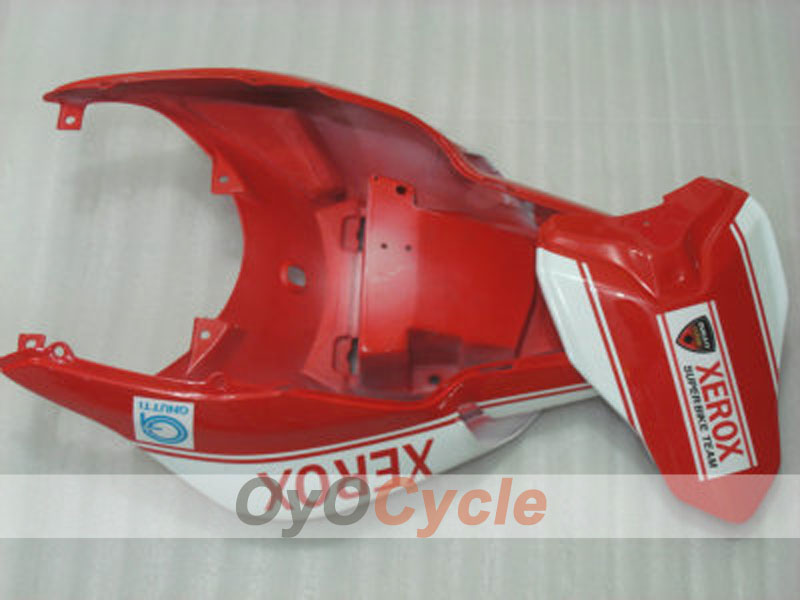 Injection Fairing kit for 08-13 Ducati 848 - Red, White - Xerox #OYO87902227