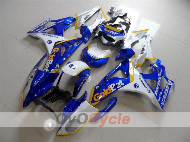 Injection Fairing kit for 09-14 BMW S1000RR - Blue, White - PIRELLI #OYO87902401 Main image