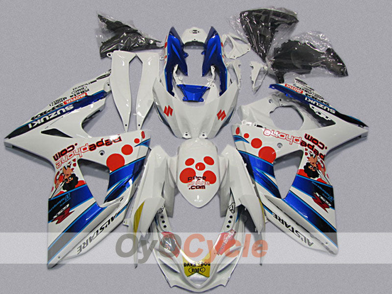 Injection Fairing kit for 09-16 GSX R1000 - Blue, White - Others #OYO87904708