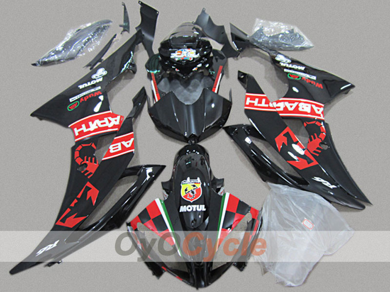 Injection Fairing kit for 08-16 YZF-R6 - Black - MOTUL #OYO87904742