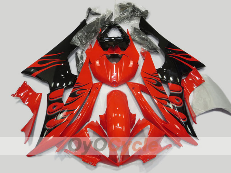 Injection Fairing kit for 08-16 YZF-R6 - Red, Black - Factory Style #OYO87904745 Main image