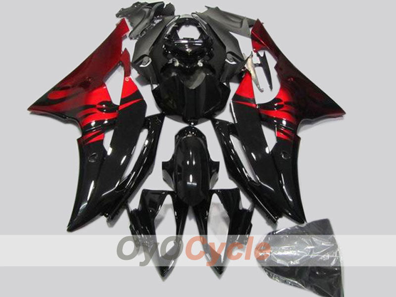 Injection Fairing kit for 08-16 YZF-R6 - Red, Black - Factory Style #OYO87904746