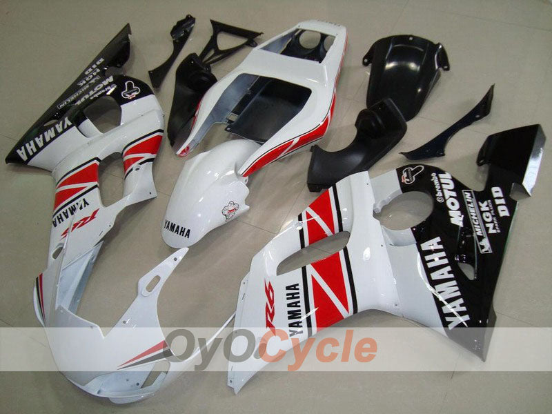Injection Fairing kit for 98-02 YZF-R6 - White, Black - Factory Style #OYO87901001 Main image