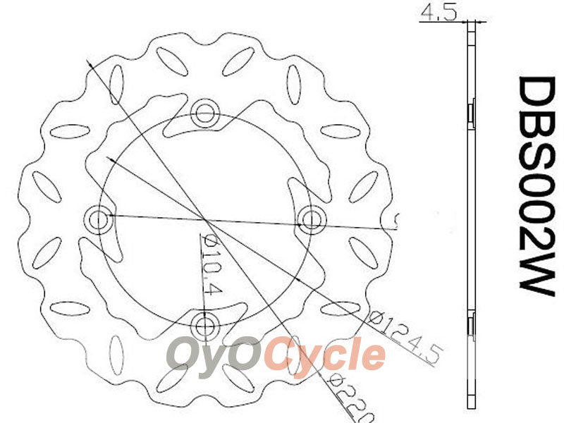 Brake Discs for 04-05 Honda CBR1000RR #OYO87903397