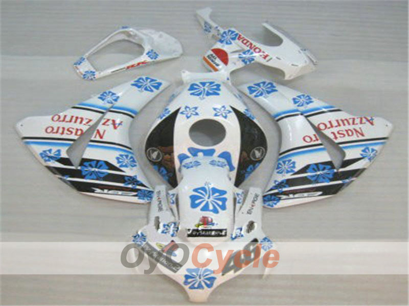 Injection Fairing kit for 08-11 CBR1000RR - White, Black - Nastro Azzurro #OYO87900703