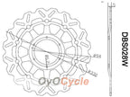 Brake Discs for 02-03 Honda CBR900RR 954 #OYO87903400