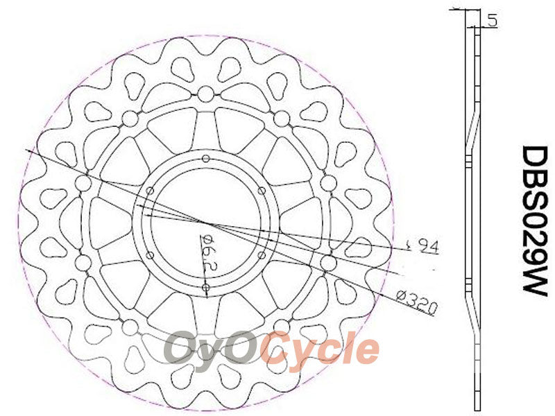 Brake Discs for 06-07 Honda CBR1000RR #OYO87903406