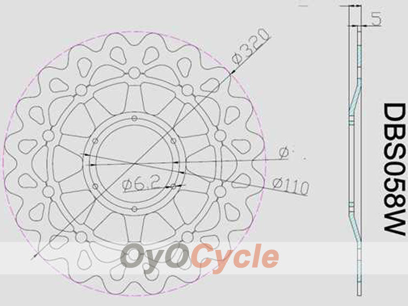 Brake Discs for 08-11 Honda CBR1000RR #OYO87903407