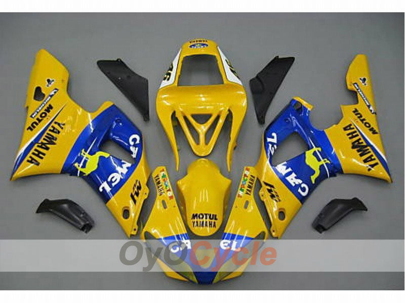 Injection Fairing kit for 00-01 YZF-R1 - Yellow, Blue - Camel #OYO87900758