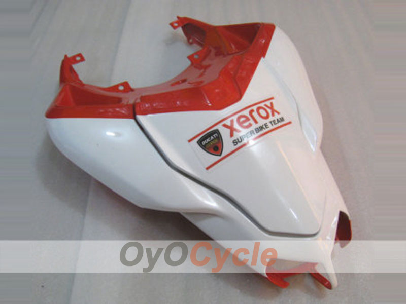 Injection Fairing kit for 08-13 Ducati 848 - Red, White - Xerox #OYO87902216