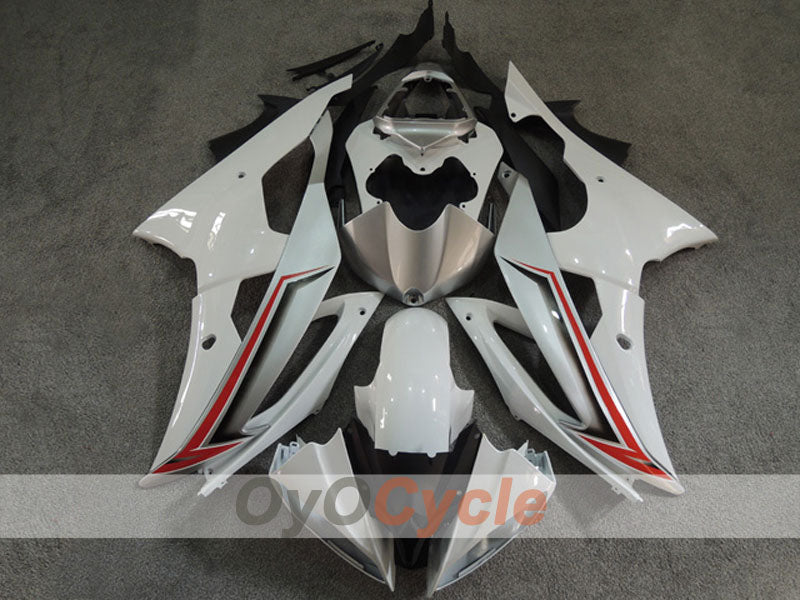 Injection Fairing kit for 08-16 YZF-R6  - White - Factory Style #OYO87904752 Main image