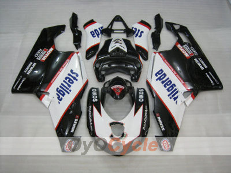 Injection Fairing kit for 05-06 Ducati 999 - White, Black - Sterilgarda #OYO87902378 Secondary image