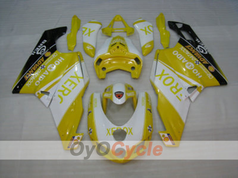 Injection Fairing kit for 05-06 Ducati 999 - Yellow, White - Xerox #OYO87902380