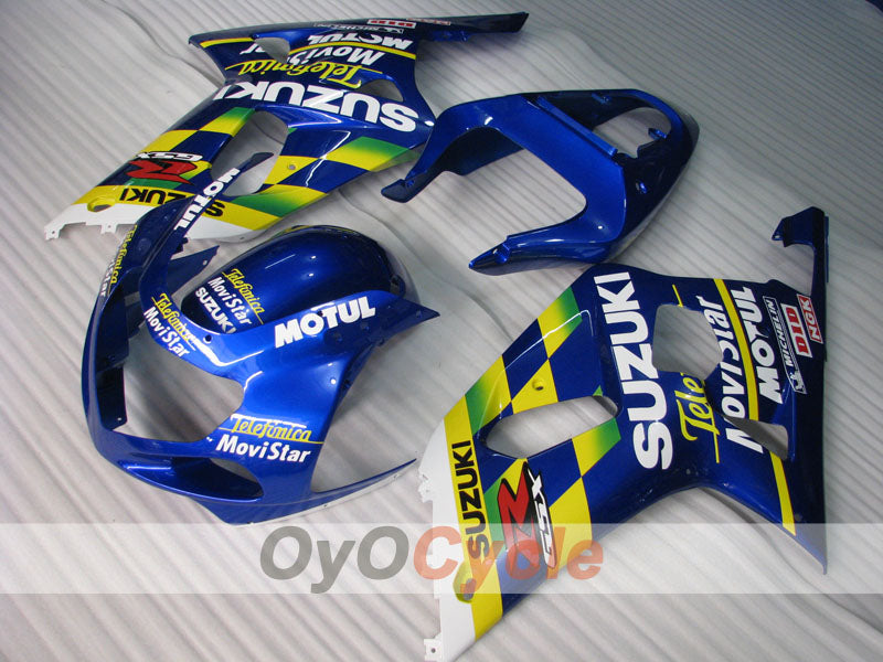 Injection Fairing kit for 01-03 GSX R600 - Blue - MOTUL #OYO87905083