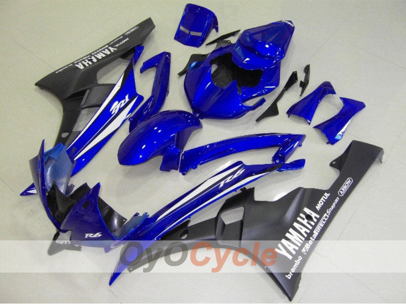 Injection Fairing kit for 06-07 YZF-R6 - Blue, Black, Matte - MOTUL #OYO87900937 Main image