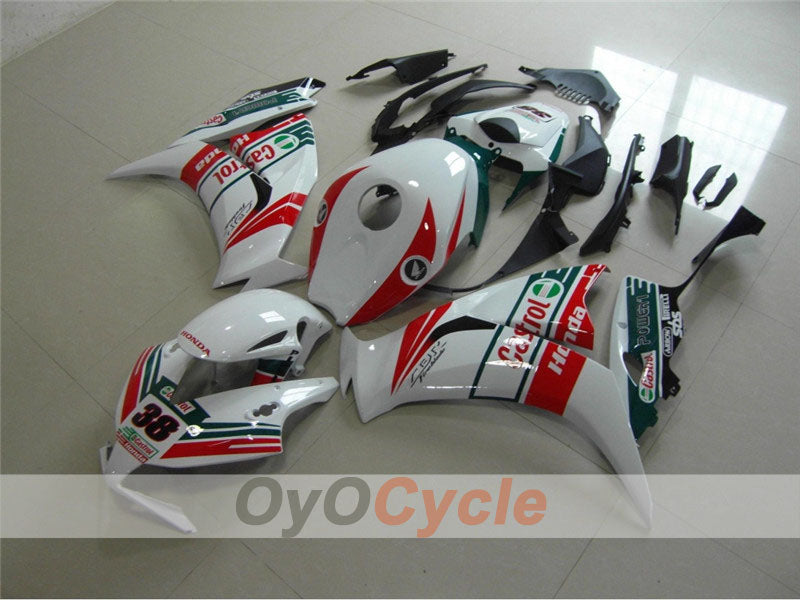 Injection Fairing kit for 12-16 CBR1000RR - Red, White - Castrol #OYO87900730 Main image