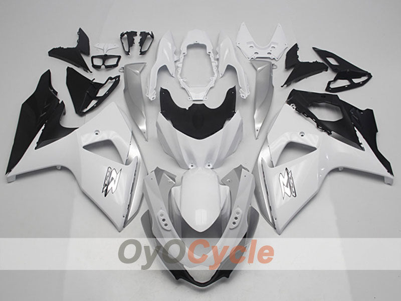 Injection Fairing kit for 09-16 GSX R1000 - White, Black - Factory Style #OYO87904698 Main image
