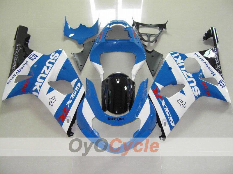Injection Fairing kit for 00-02 GSX R1000 - Blue, White - Factory Style #OYO87901749