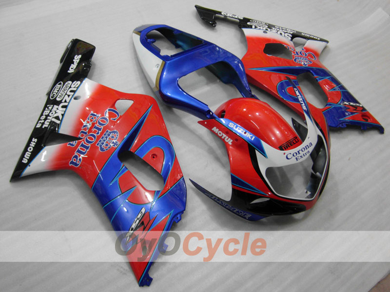 Injection Fairing kit for 00-03 GSX R750 - Red, Blue - Corona #OYO87901027