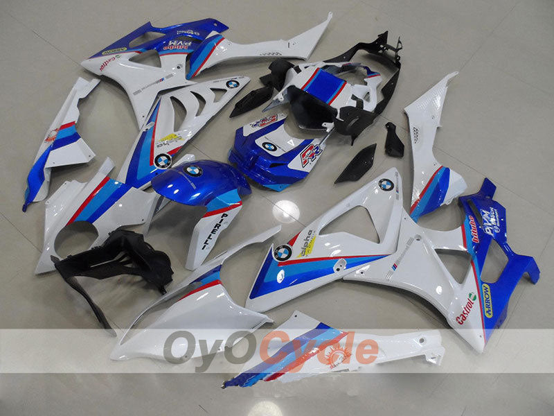 Injection Fairing kit for 09-14 BMW S1000RR - Blue, White - Castrol #OYO87902394 Main image