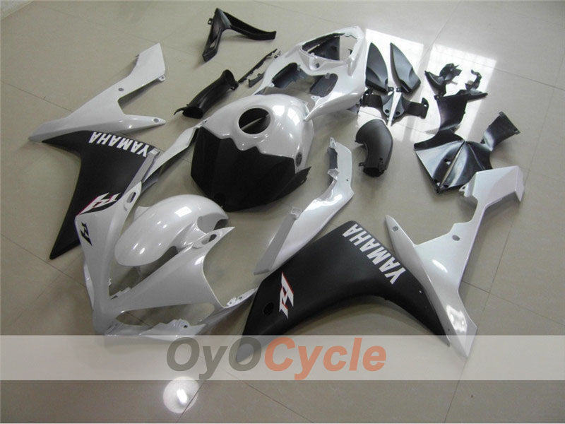 Injection Fairing kit for 07-08 YZF-R1 - White, Black, Matte - Factory Style #OYO87900867 Main image
