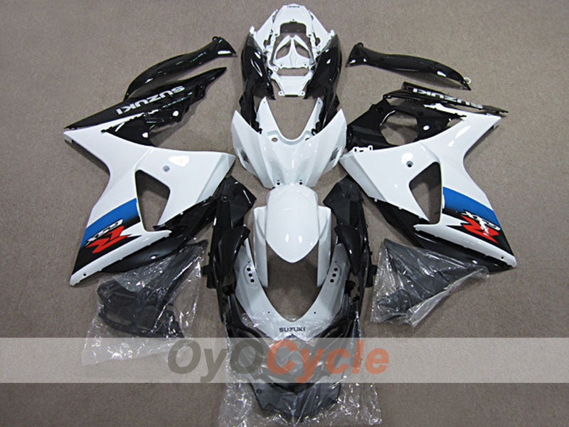 Injection Fairing kit for 09-16 GSX R1000 - White, Black - Factory Style #OYO87904701 Main image