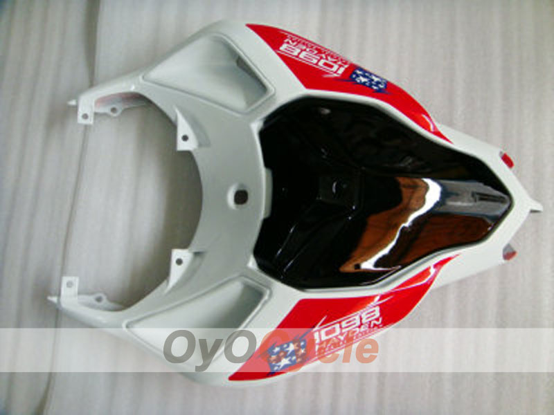 Injection Fairing kit for 09-11 Ducati 1198 - Red, White - Factory Style #OYO87902339