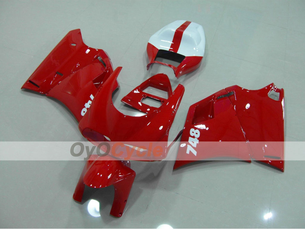 Injection Fairing kit for 94-02 Ducati 748 - Red, White - Factory Style #OYO87902049