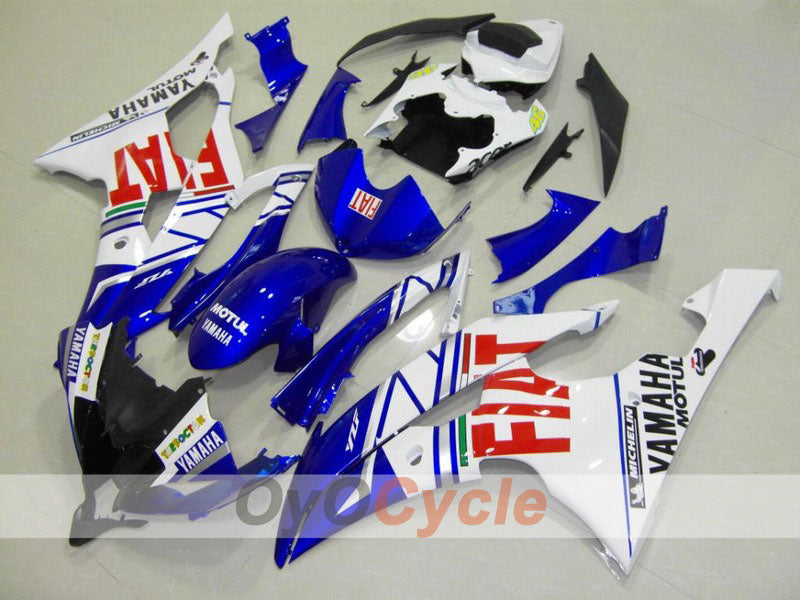 Injection Fairing kit for 08-16 YZF-R6 - Blue, White - FIAT #OYO87900957