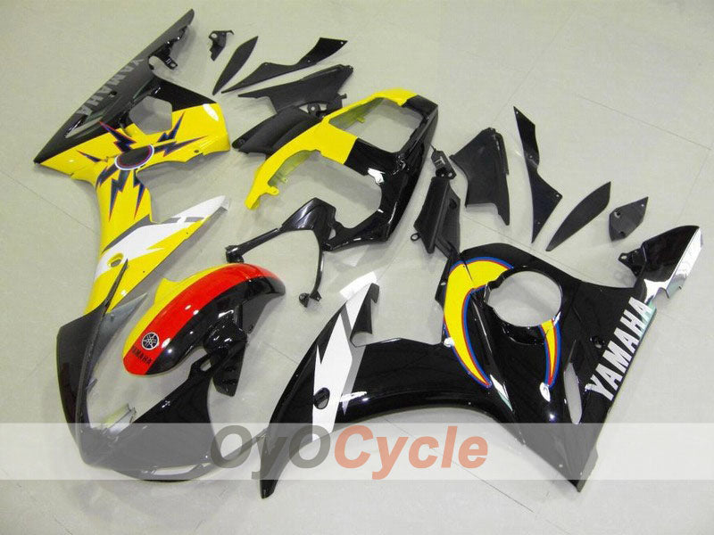 Injection Fairing kit for 03-04 YZF-R6 - Yellow, Black - Factory Style #OYO87900918 Main image