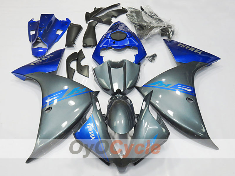 Injection Fairing kit for 12-14 YZF-R1 - Blue, Grey - Factory Style #OYO87904729