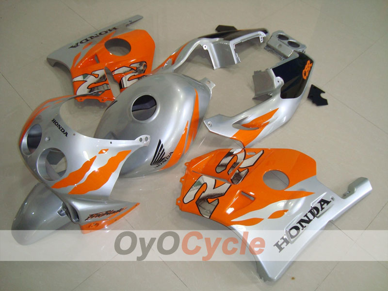 Injection Fairing kit for 90-94 CBR250RR - Orange, Silver - Fireblade #OYO87902919 Main image