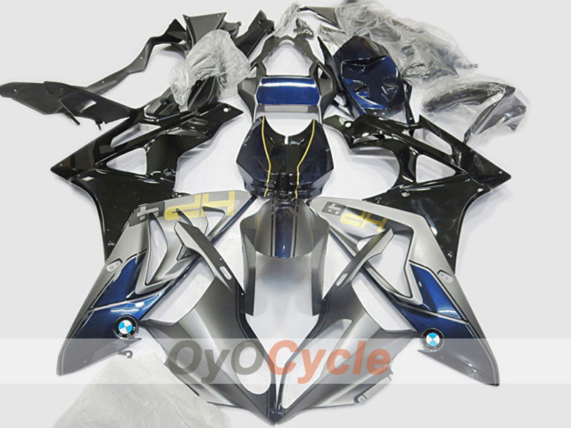 Injection Fairing kit for 09-14 BMW S1000RR - Blue, Black, Grey - HM Plant #OYO87904686