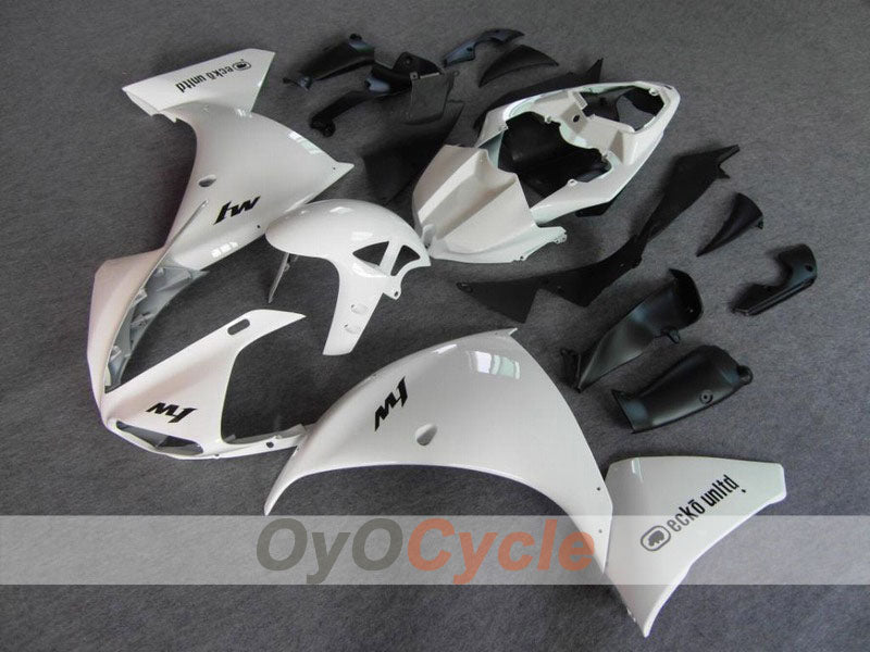 Injection Fairing kit for 09-11 YZF-R1 - White, Black - Factory Style #OYO87900894