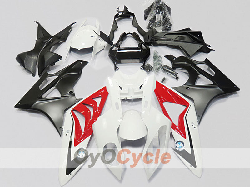 Injection Fairing kit for 09-14 BMW S1000RR - Red, White, Black - Factory Style #OYO87904687 Main image