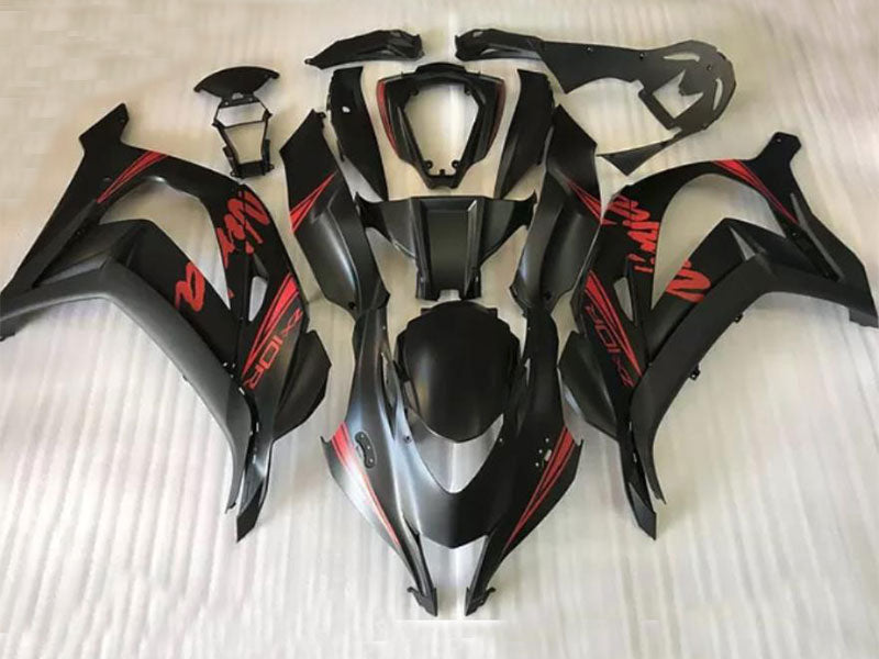 Injection Fairing kit for 16-20 NINJA ZX-10R - Red, Black, Matte - Others #OYO87914616 Main image
