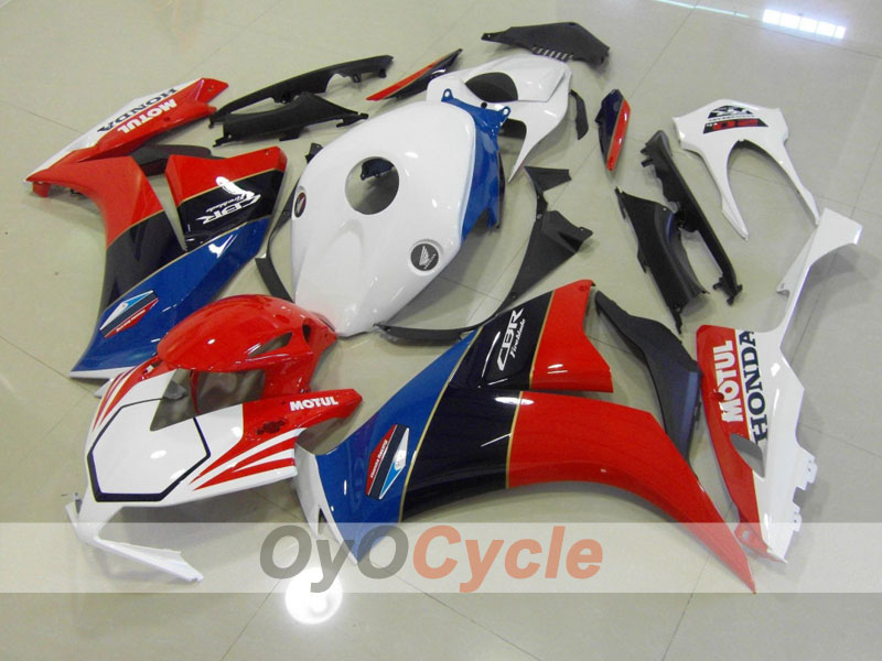 Injection Fairing kit for 12-16 CBR1000RR - Red, White - Factory Style, MOTUL #OYO87902789
