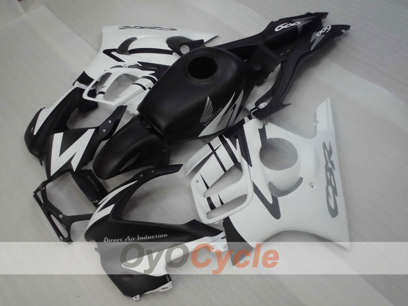 Injection Fairing kit for 97-98 CBR600F3 - White, Black, Matte - Factory Style #OYO87900062 Main image