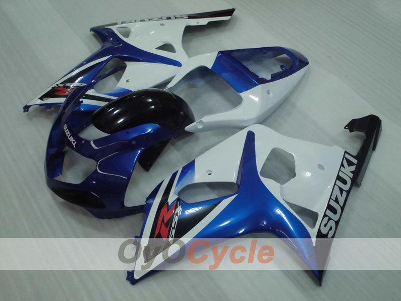 Injection Fairing kit for 00-02 GSX R1000 - Blue, White - Factory Style #OYO87905199
