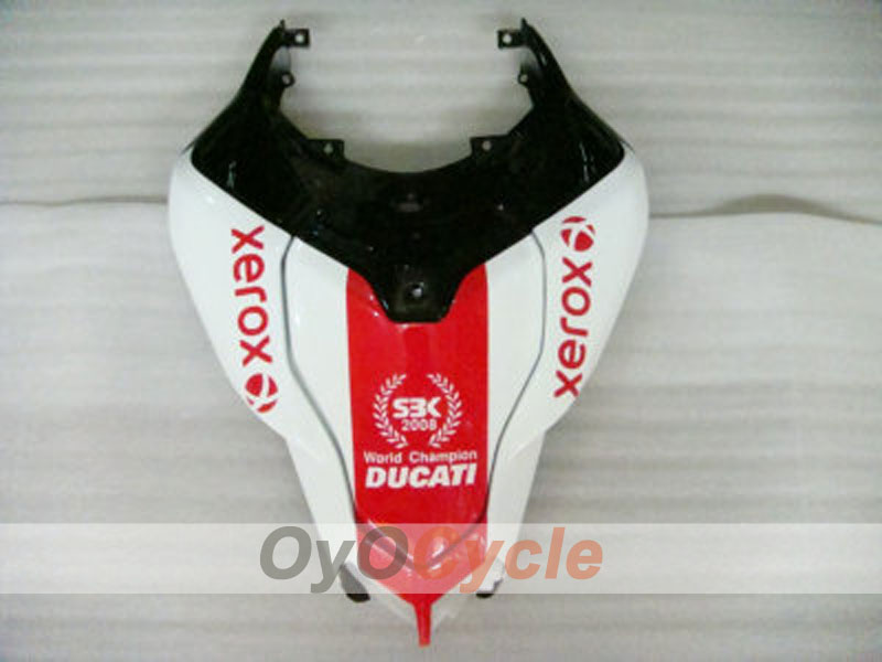 Injection Fairing kit for 08-13 Ducati 848 - Red, White - Xerox #OYO87902235