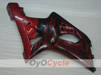 Injection Fairing kit for 01-03 GSX R600 - Red, Black - Flame #OYO87901048