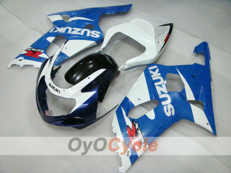 Injection Fairing kit for 00-03 GSX R750 - Blue, White - Factory Style #OYO87905150 Main image