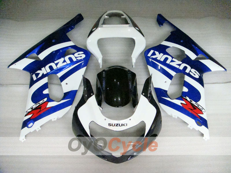 Injection Fairing kit for 00-03 GSX R750 - Blue, White - Factory Style #OYO87901109