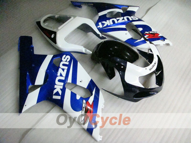 Injection Fairing kit for 00-03 GSX R750 - Blue, White - Factory Style #OYO87901109