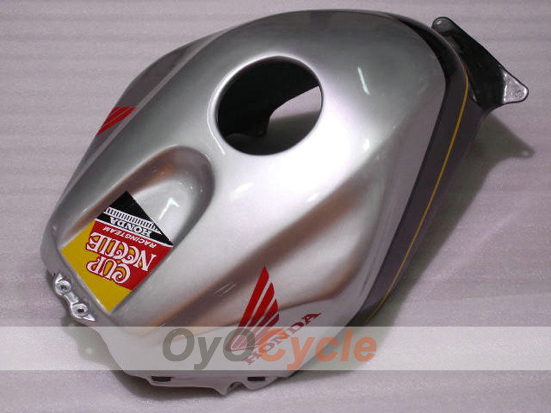 Injection Fairing kit for 03-04 CBR600RR - Red, Silver - Cup Needle #OYO87900223