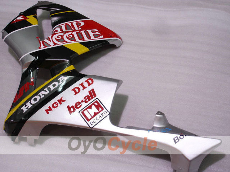 Injection Fairing kit for 03-04 CBR600RR - Red, Silver - Cup Needle #OYO87900223 Secondary image
