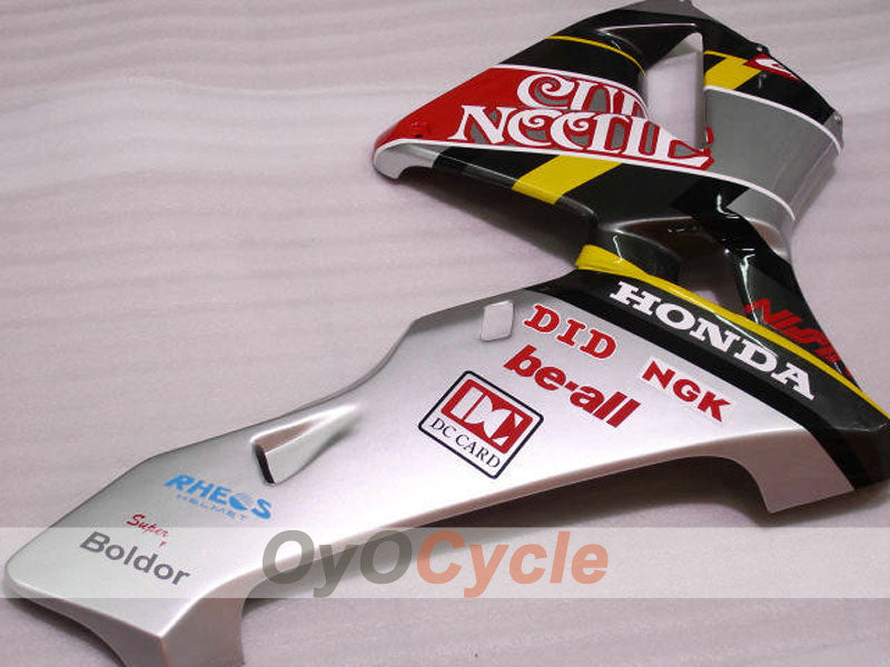 Injection Fairing kit for 03-04 CBR600RR - Red, Silver - Cup Needle #OYO87900223
