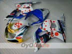 Injection Fairing kit for 00-02 GSX R1000 - Blue, White - Dark Dog, MOTUL #OYO87901723